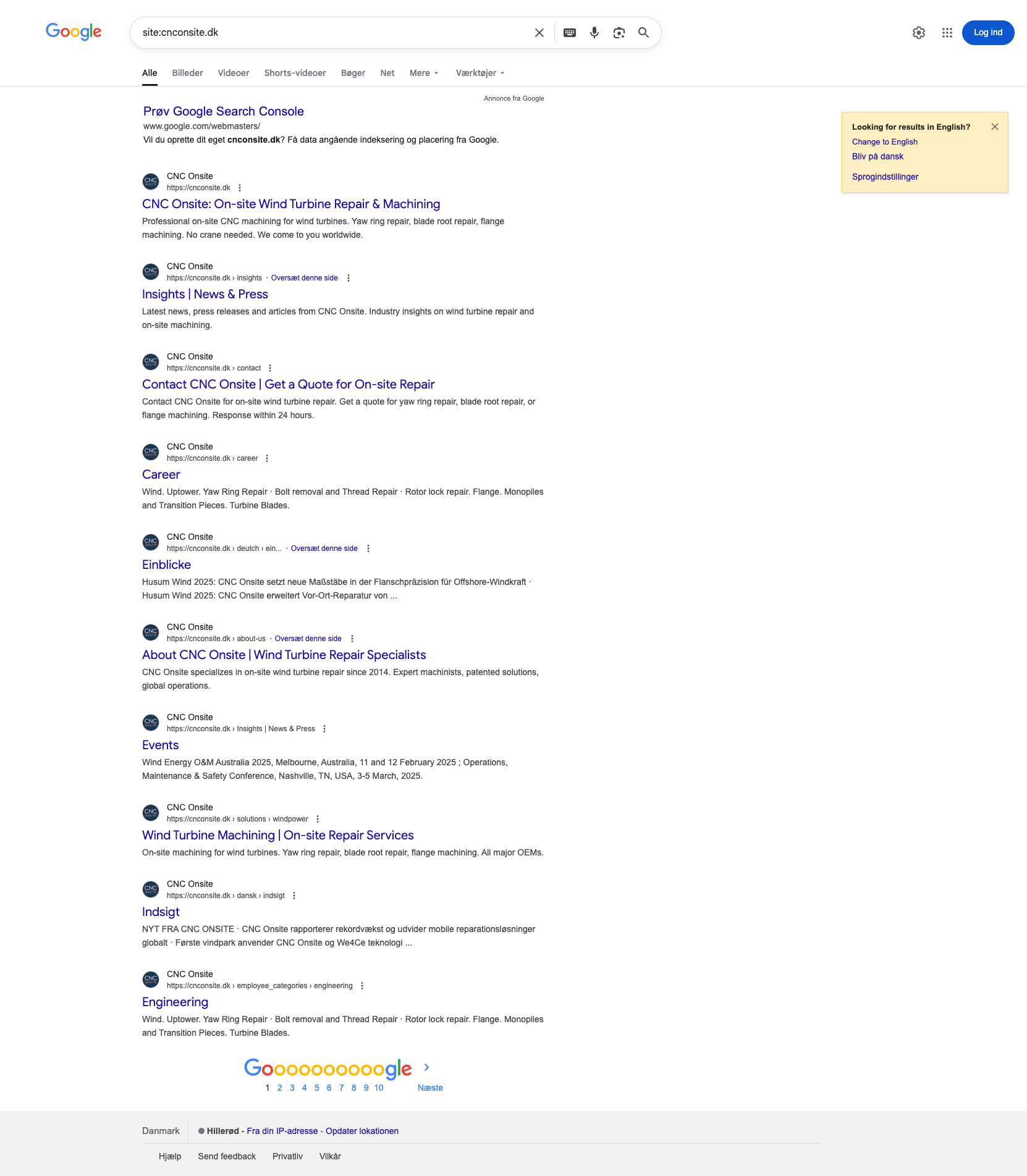 SERP: site:cnconsite.dk